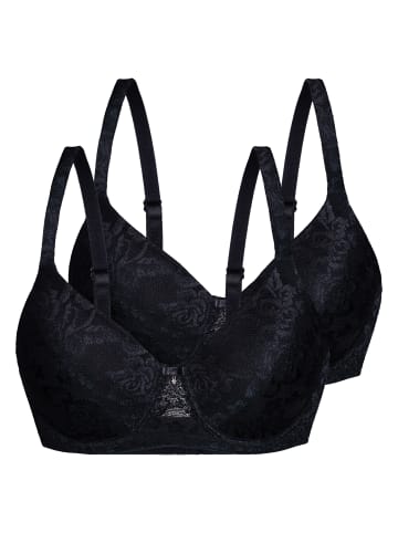 Sassa 2er Pack Schalen-BH in Black