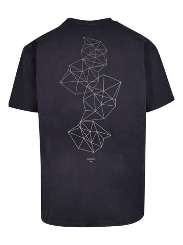 F4NT4STIC Heavy Oversize T-Shirt Geometric Abstract in marineblau