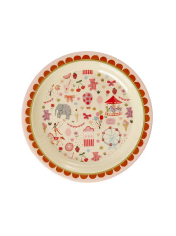 Rice Melaminteller Fun Fair in pink