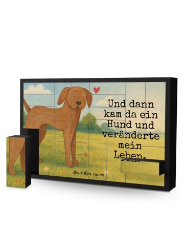 Mr. & Mrs. Panda Befüllbarer Adventskalender Hund Dogge Design m... in Weiß