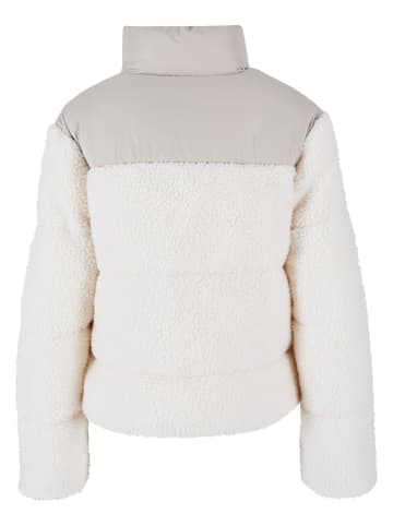 Urban Classics Urban Classics Damen Ladies Short Sherpa Mix Puffer Jacket in wetsand/sand