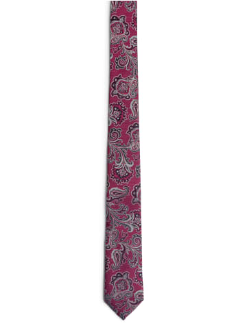 Andrew James Seidenkrawatte in fuchsia - 0001