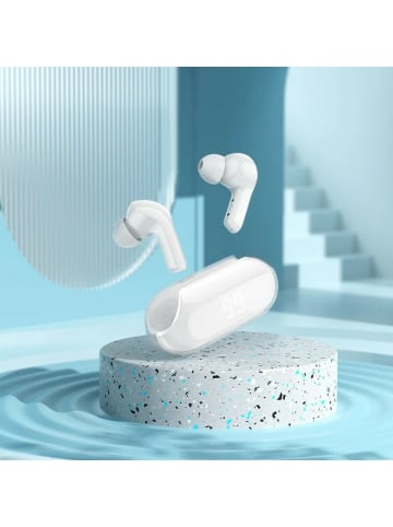 HOCO Kabellose Bluetooth-Kopfhörer TWS-Technologie in Bluetooth Version in Weiß