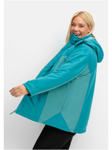 sheego Funktions-Winterjacke in türkis-blau