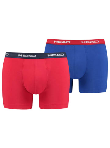 HEAD Boxershorts Basic Boxer 4P in Schwarz/Rot/Blau