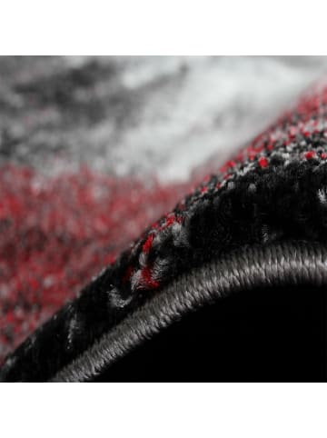 KADIMA DESIGN Teppich Kurzflor Abstrakt Wohnzimmer in Grau