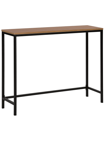 Beliani Konsolentisch TULIA in Braun/Schwarz - (W) 100 x (H) 81 x (L) 30 cm