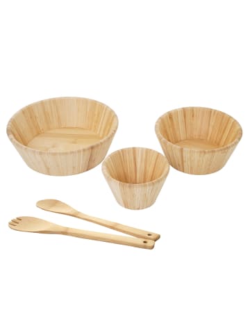 MCW 3er Set Schüssel mit Salatbesteck B98