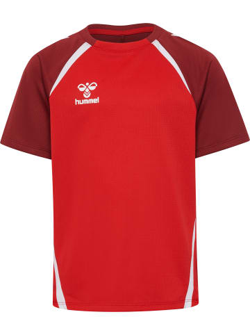 Hummel T-Shirt Hmllead Kinder in TRUE RED/MAROON