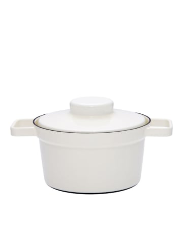 Riess Aromapot Topf mit Deckel Pure Emaille in Weiß
