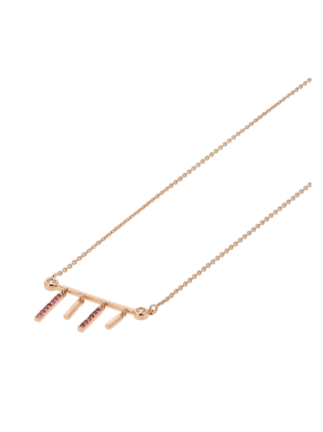 faina Women Chain Necklace in Rose Gold  Pink