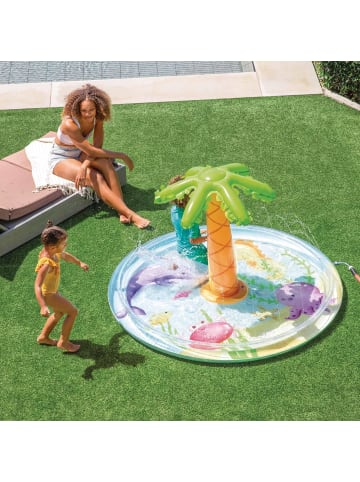 Intex Planschbecken - Palm Tree Spray Pool 173x104cm in mehrfarbig