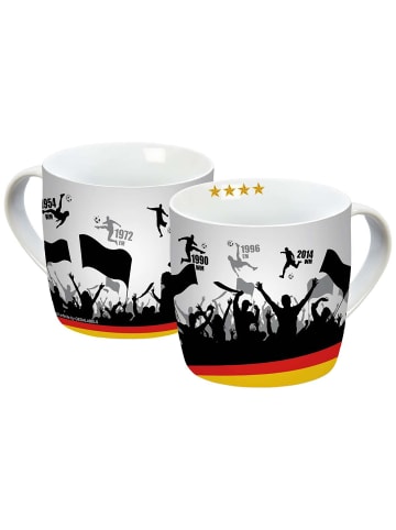 Geda Labels Tasse Fußball EM in Schwarz - 300 ml