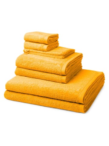 Ross 2 X Wasch- 2 X Gäste- 2 X Dusch- 2 X Handtuch im Set Vita in Sonnengelb