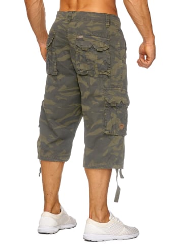 Arizona-Shopping Cargo Shorts Bermuda Kurze Tarn Hose in Dunkelgrün