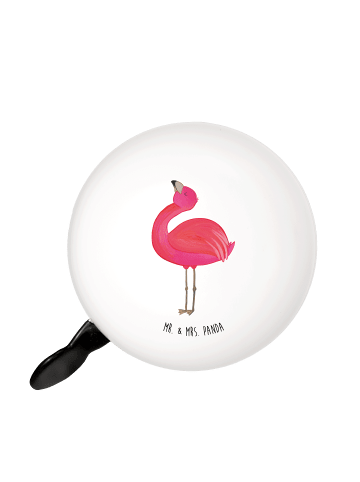 Mr. & Mrs. Panda Fahrradklingel Flamingo Stolz ohne Spruch in Weiß