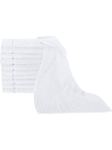 Erwin Müller Frottier Gästetuch 10er-Pack Mannheim in weiß