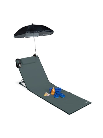 relaxdays Strandmatte in Anthrazit