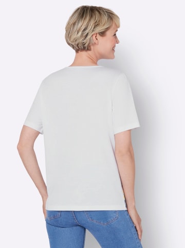 Sieh an! Kurzarm-Shirt in weiß-pink