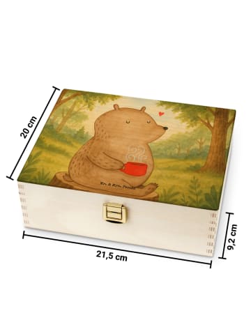 Mr. & Mrs. Panda Teebeutelbox Bär Kaffee Design ohne Spruch in Weiß