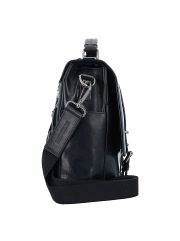 Leonhard Heyden Roma Aktentasche Leder 39 cm Laptopfach in schwarz