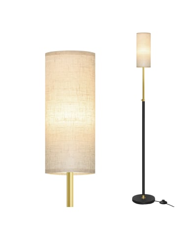 VASAGLE Stehleuchte Lusia in Mattschwarz - (B)25 x (H)148 x (T)25 cm