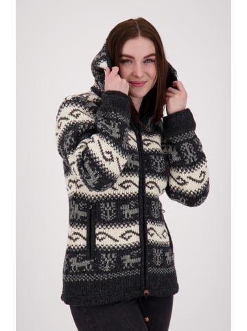 DEPROC Active Strickfleecejacke ANNAPURNA in Grau