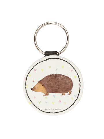 Mr. & Mrs. Panda Anhänger Igel Herzen ohne Spruch in Weiß