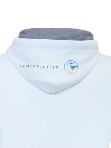 SCHIETWETTER Hoodie "Küstenkind" in white-rainbow