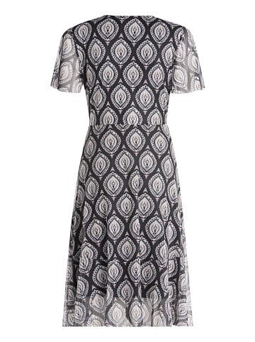 CARTOON Volantkleid mit Rüschen in Schwarz/Weiß