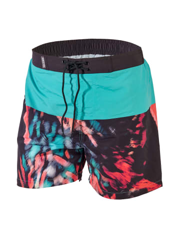 BECO the world of aquasports Badeshorts Board-Shorts Schwimm Shorts "Feathers" in bunt