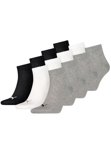 Puma Socken PUMA UNISEX QUARTER PLAIN 3P in 882 - grey/white/black