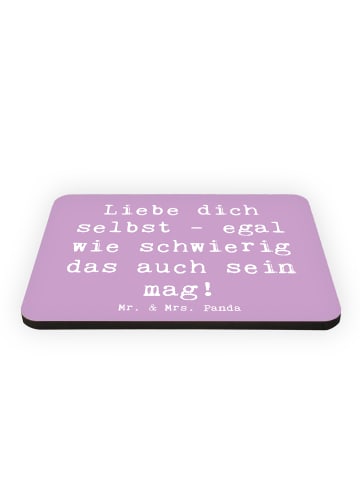 Mr. & Mrs. Panda Magnet Spruch Selbstakzeptanz Liebe mit Spruch in Lavendeltraum