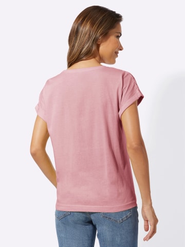 Sieh an! Rundhals-Shirt in hortensie