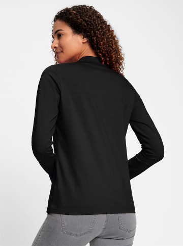 WITT WEIDEN Poloshirt in schwarz