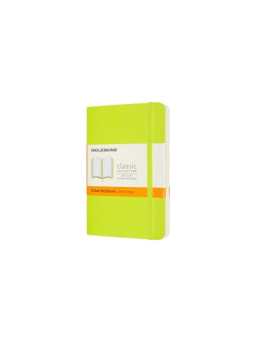 Moleskine Notizbuch mit weichem Einband, 70g-Papier, Liniert "Classic" in Limetten Grün