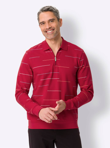 Sieh an! Sweatshirt in rot-bedruckt