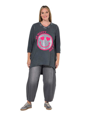 MIAMODA Longshirt in stahlgrau