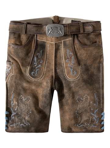 Stockerpoint Stockerpoint Trachtenlederhose Leo Bavaria in kiesel gespeckt