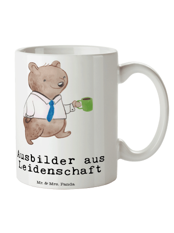 Mr. & Mrs. Panda Kakaotasse Ausbilder Leidenschaft mit Spruch in Weiß