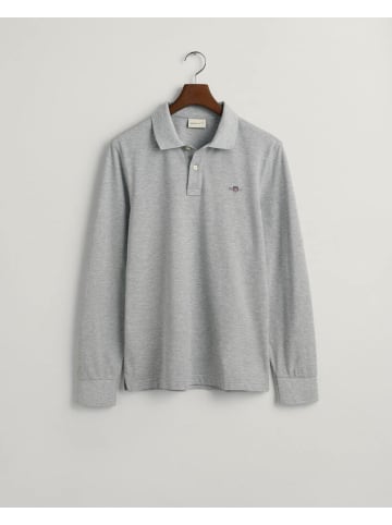 Gant Langarmshirt in grey melange