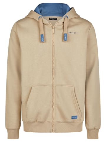 DENIMFY Sweatjacke DFLeo in Beige