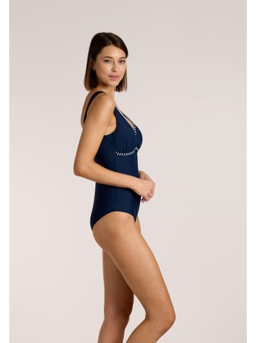 sunmarin Badeanzug in blau/weiß