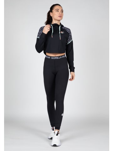 Gorilla Wear Crop-Top-Hoodie - Zion - Schwarz