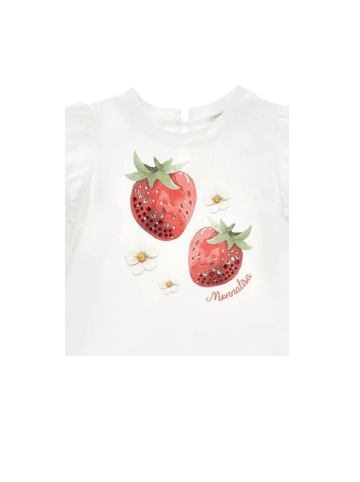 Monnalisa T-Shirt 39G613 Weiß