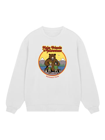 F4NT4STIC Sweatshirt US National Parks Make Friends At Yellowstone in off-white
