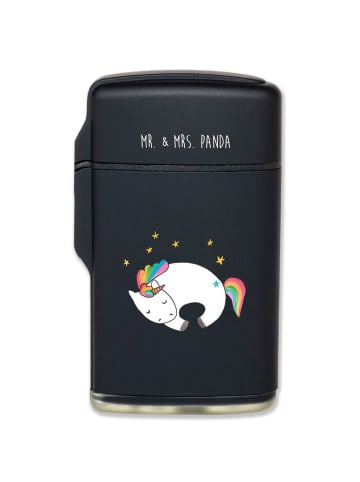 Mr. & Mrs. Panda Feuerzeug Einhorn Nacht ohne Spruch in Schwarz