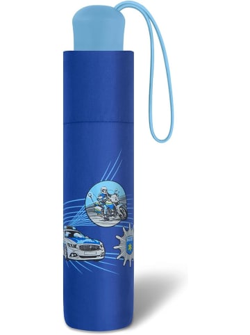 Scout Kinder-Taschenschirm mit reflektierenden Streifen Regenschirm Blue Police