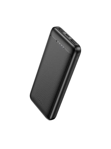 HOCO Powerbank 10.000 mAh 2A in Schwarz mit LED-Ladeanzeige in Schwarz