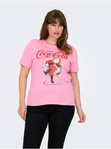 ONLY Carmakoma T-shirt in Sachet Pink